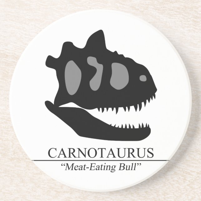 Carnotaurus Skull Coaster (Front)