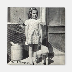 Carol and lamb magnet