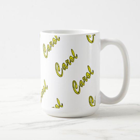 Carol Classic White Coffee Mug