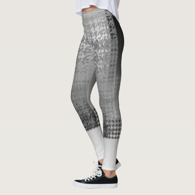 Carol E Capri Cut-Offs Houndstooth Leggings (Left)
