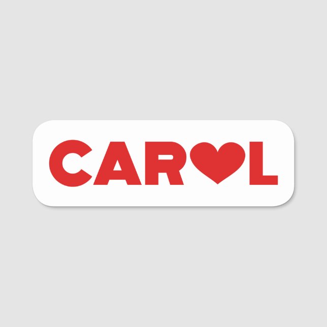 Carol Love Name Tag (Front)