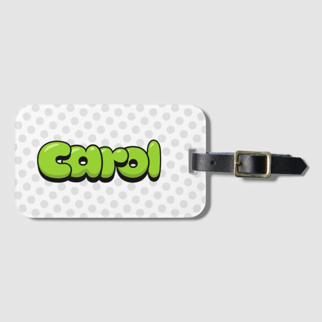 Carol Luggage Tag (Front Horizontal)