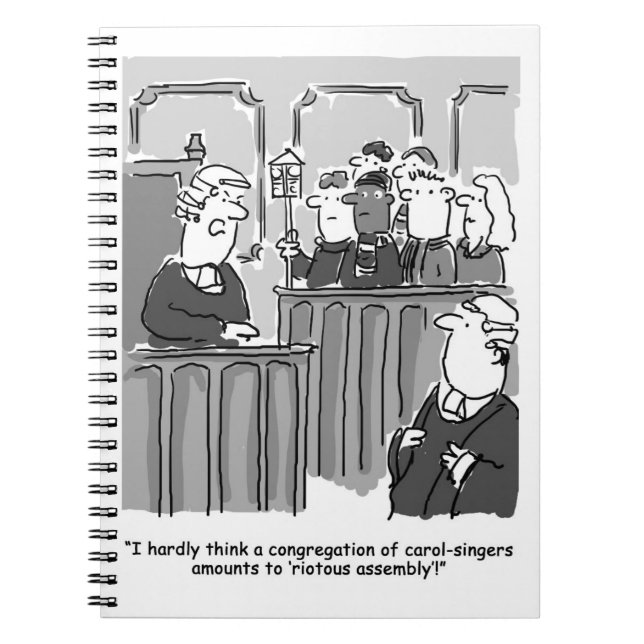 Carol Singers in Court - Legal Notebook (Front)
