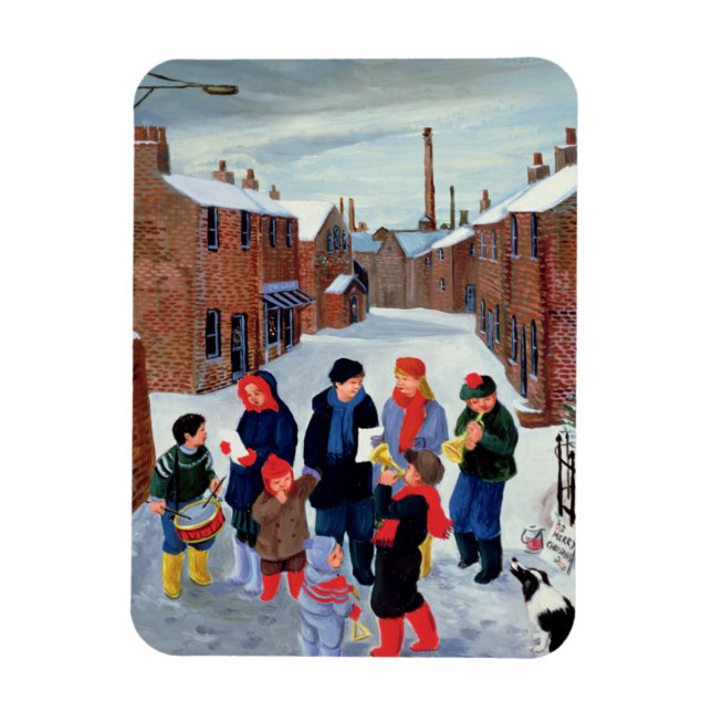 Carol Singers Magnet (Vertical)