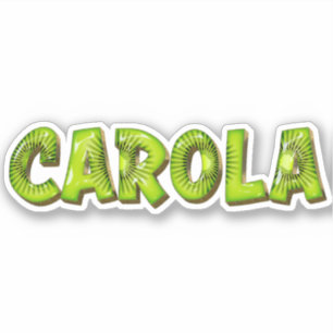 Carola Name Kiwi Design Sticker