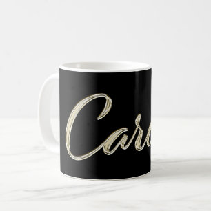 Carola white gold Handwriting Tasse Kaffeetasse Coffee Mug