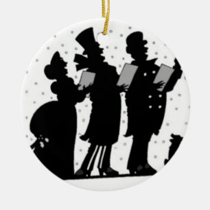 Carolers Ceramic Tree Decoration