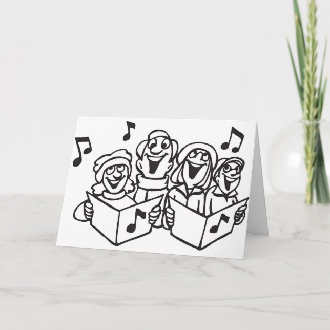 CAROLERS SENDING HOLIDAY WISHES TO "YOU" (Front)