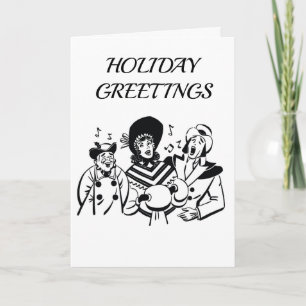 **CAROLERS SING CHRISTMAS WISHES TO YOU** HOLIDAY CARD