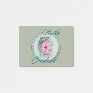 Carolina Anole & Hibiscus Post-it Notes