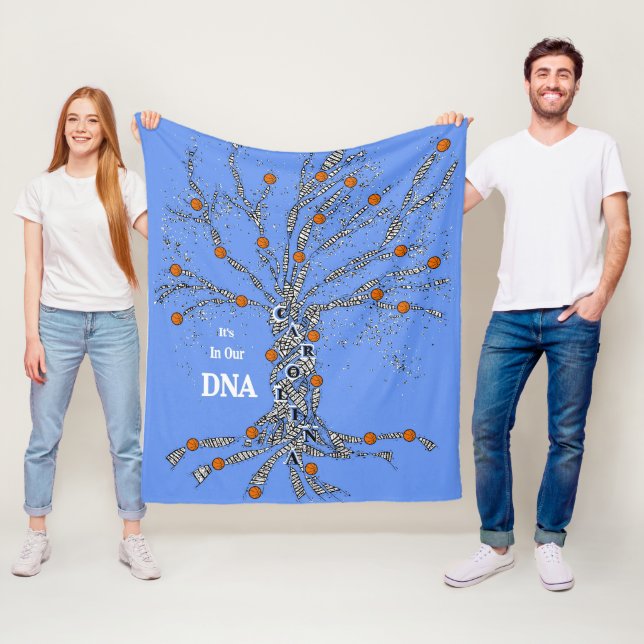 Carolina Basketball in in our DNA Fleece Blanket (In Situ)