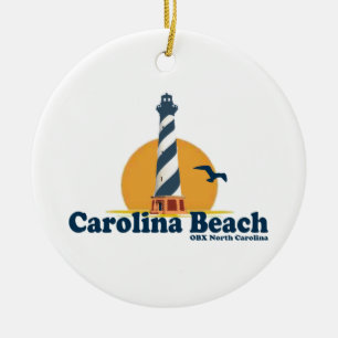 Carolina Beach. Ceramic Tree Decoration