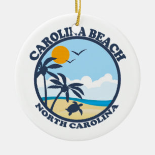 Carolina Beach. Ceramic Tree Decoration