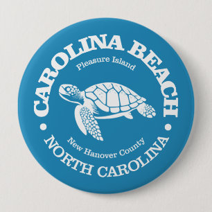 Carolina Beach (sea turtle) 10 Cm Round Badge