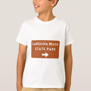 Carolina Beach State Park road sign North Carolina T-Shirt