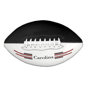 Carolina Black & Burgundy 2 panel Design American Football