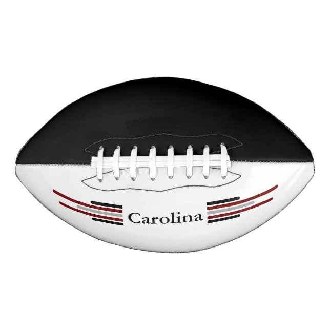 Carolina Black & Burgundy 2 panel Design American Football (Front)