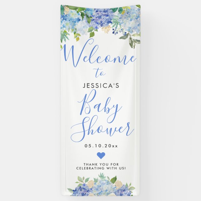 Carolina Bloom | Baby Shower | Welcome Sign (Vertical)