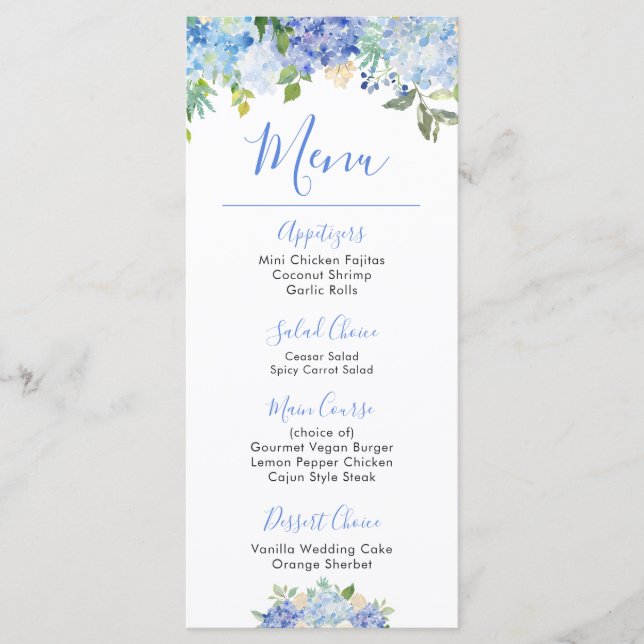 Carolina Bloom Bouquet | Floral Menu (Front)