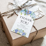 Carolina Bloom | Bridal Shower | Thank You Gift Tags<br><div class="desc">A unique light blue floral-themed set of thank you gift tags tailored specifically to your future bridal shower.

All elements of this item are unlocked and customisable by using the customisation function. Enjoy being creative and making it your own.</div>