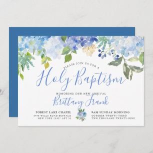 Carolina Bloom   Holy Baptism Invitation