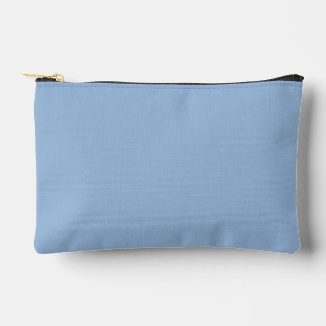Carolina Blue Solid Colour Accessory Pouch (Front)