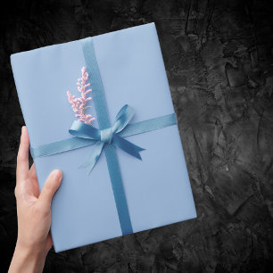 Carolina Blue Solid Colour Wrapping Paper