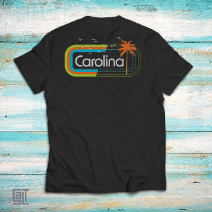 Carolina Coast Retro Sunset Vintage 70s 80s Beach  T-Shirt