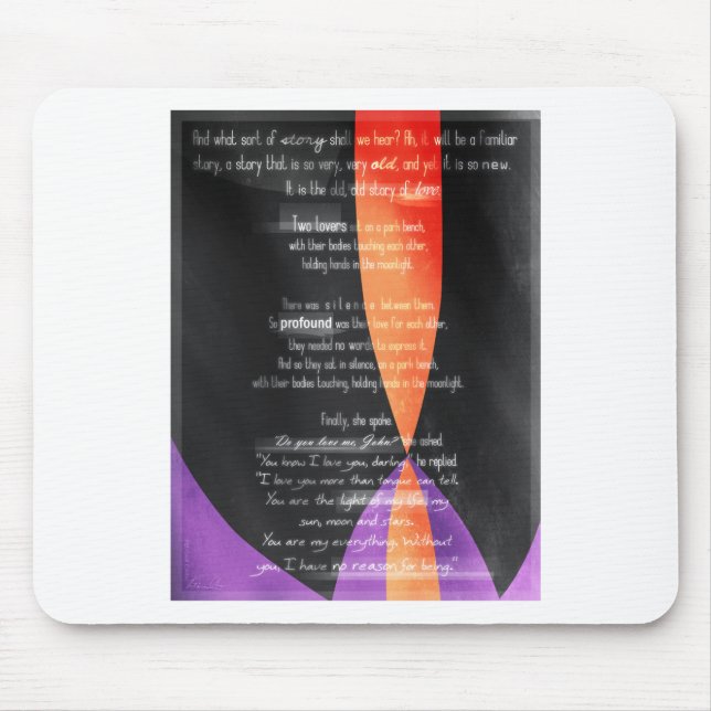 Carolina Crown 2013 - Lovers on a Park Bench Mouse Mat (Front)