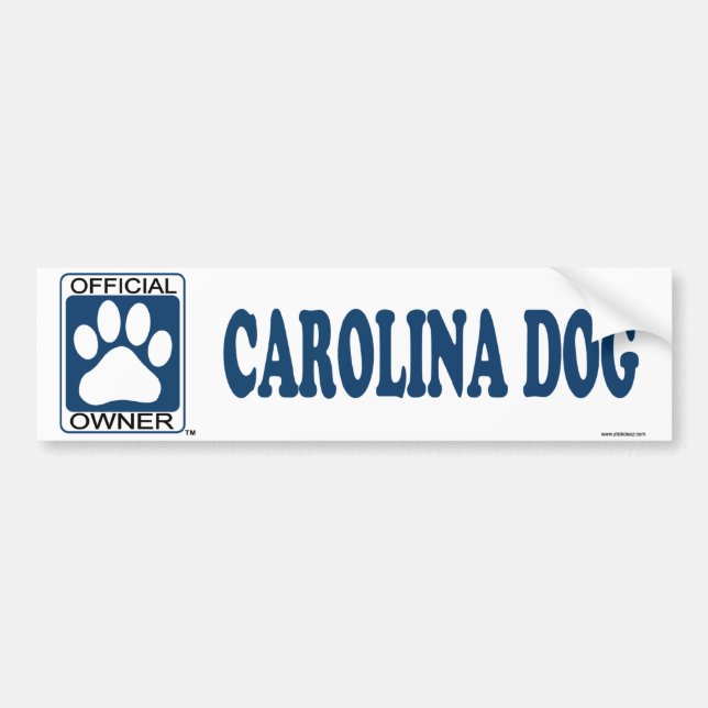 Carolina Dog Blue Bumper Sticker (Front)