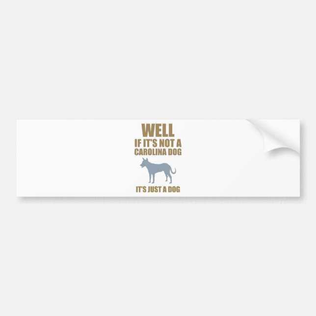 Carolina Dog Bumper Sticker (Front)
