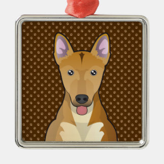 Carolina Dog Cartoon Paws Metal Tree Decoration
