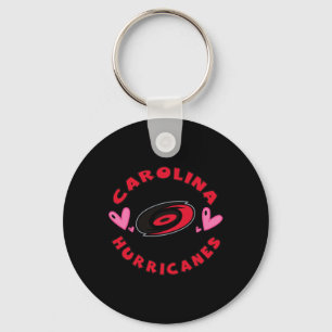 Carolina Hurricanes Valentine Hearts Nhl Officiall Key Ring