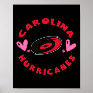 Carolina Hurricanes Valentine Hearts Nhl Officiall Poster