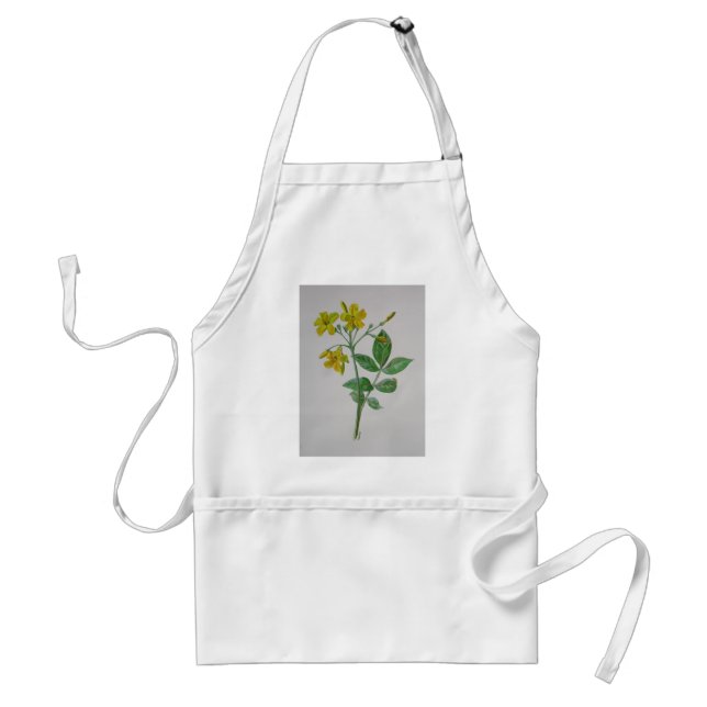 Carolina Jasmine Botanical Art Standard Apron (Front)