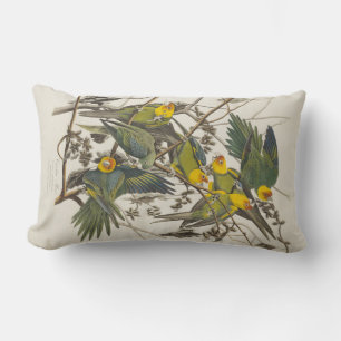 Carolina Parrot - John James Audubon (1827-1838) Lumbar Cushion