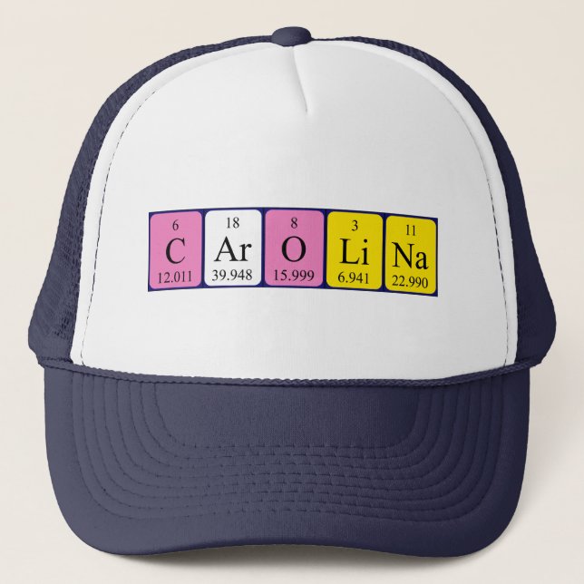 Carolina periodic table name hat (Front)