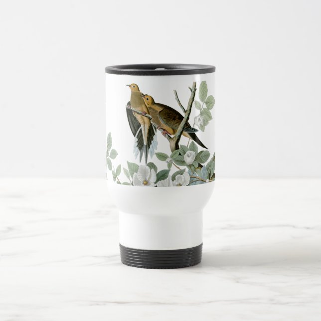 Carolina Pigeon Audubon Morning Dove Bird Travel Mug (Center)
