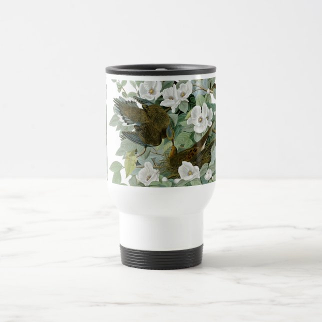 Carolina Pigeon Audubon Morning Dove Bird Travel Mug (Center)