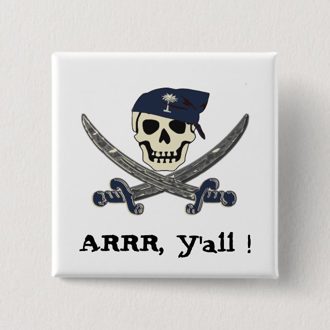 Carolina Pirate Button (Front)