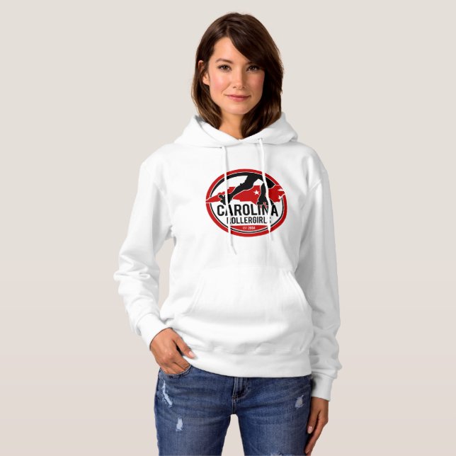Carolina Rollergirls women's hooded sweatshirt (Front Full)