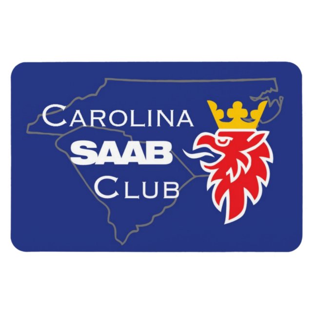 Carolina Saab Club Magnet (Horizontal)