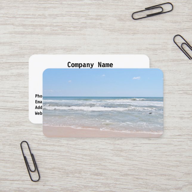 Carolina Surf Business Cards (Front/Back In Situ)