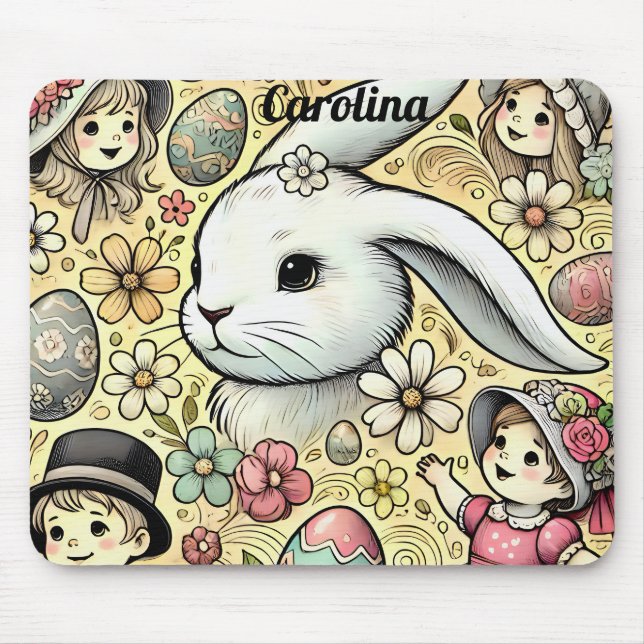 CAROLINA ~ Vintage Easter ~  Mouse Mat (Front)