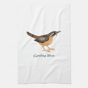 Carolina Wren Tea Towel