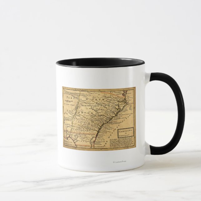 CarolinaPanoramic Map Mug (Right)