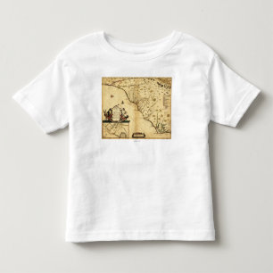 Carolinas with North to the RightPanoramic Map Toddler T-Shirt