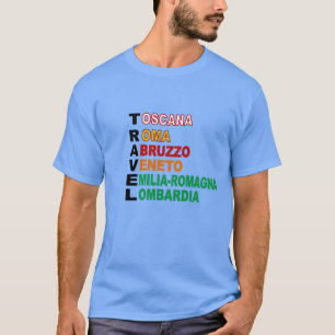 Caroline blue T-shirt TRAVEL ITALY