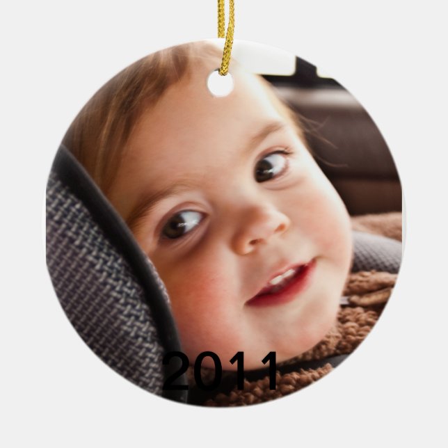 Caroline, Ceramic Tree Decoration (Front)