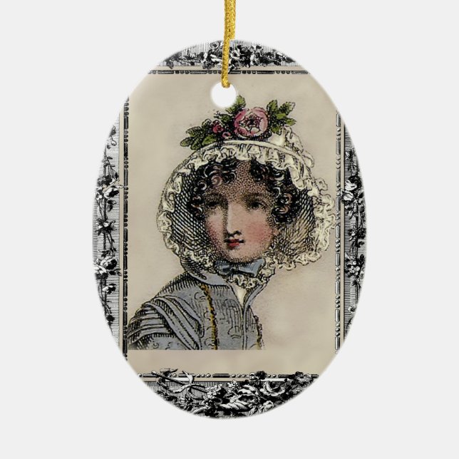 Caroline Ceramic Tree Decoration (Front)